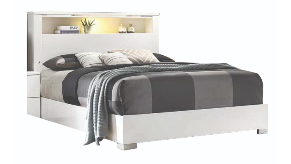 ELAINE - King Bed - White