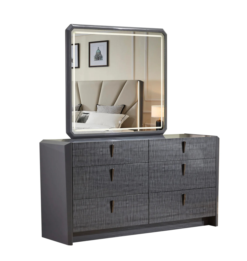2402- BEDROOM SET (GREY) - Image 5