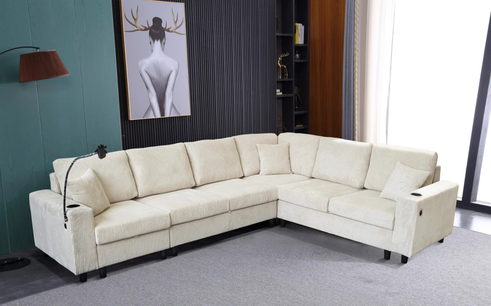 2493 – SECTIONAL SOFA SET - Image 4
