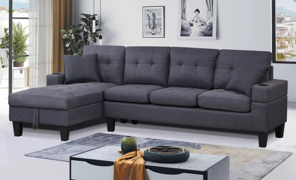 6312 – Sectional Sofa With Storage