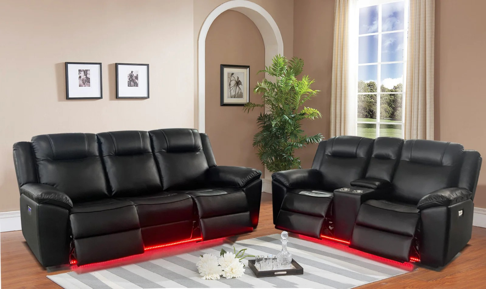 10153 POWER RECLINER SET – BLACK