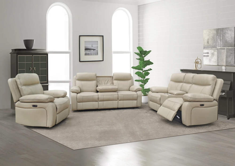 543 – POWER RECLINER SET ( REAL LEATHER )