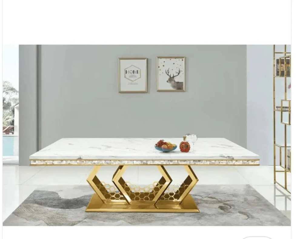 431 – MARBLE DINING TABLE
