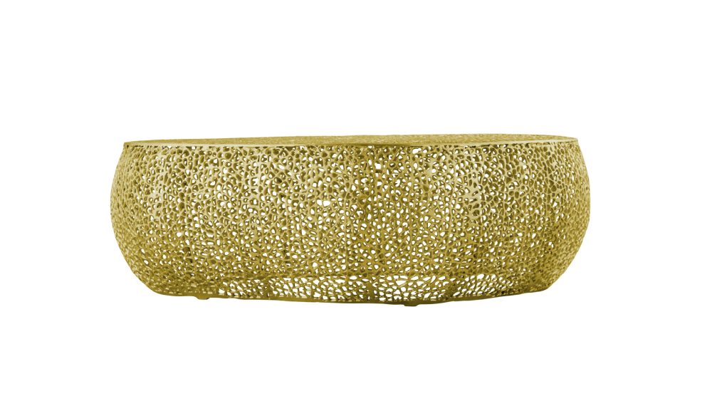 T3601-50-COFFEE TABLE OVAL-GOLD - Image 4