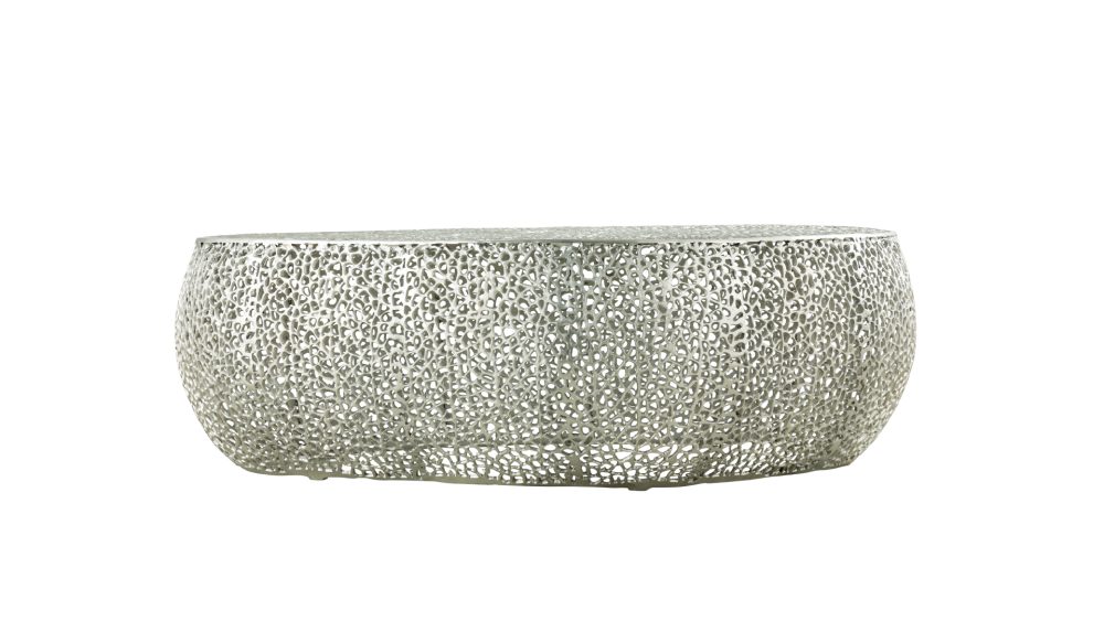 T3601-50-COFFEE TABLE OVAL-SILVER - Image 4