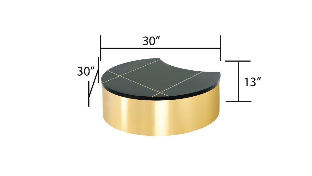 805-3-COFFEE TABLE/END TABLE-GOLD - Image 3
