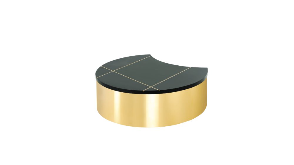 805-3-COFFEE TABLE/END TABLE-GOLD - Image 6