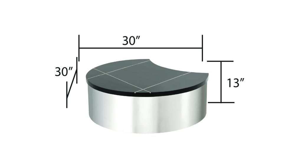 805-3-COFFEE TABLE/END TABLE-SILVER - Image 4