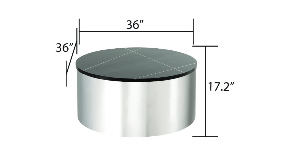 805-3-COFFEE TABLE/END TABLE-SILVER - Image 5