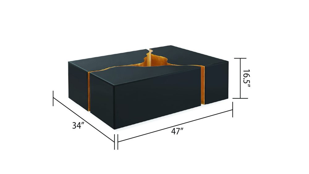 7225-MAJESTIC-COFFEE TABLE-BLACK - Image 3
