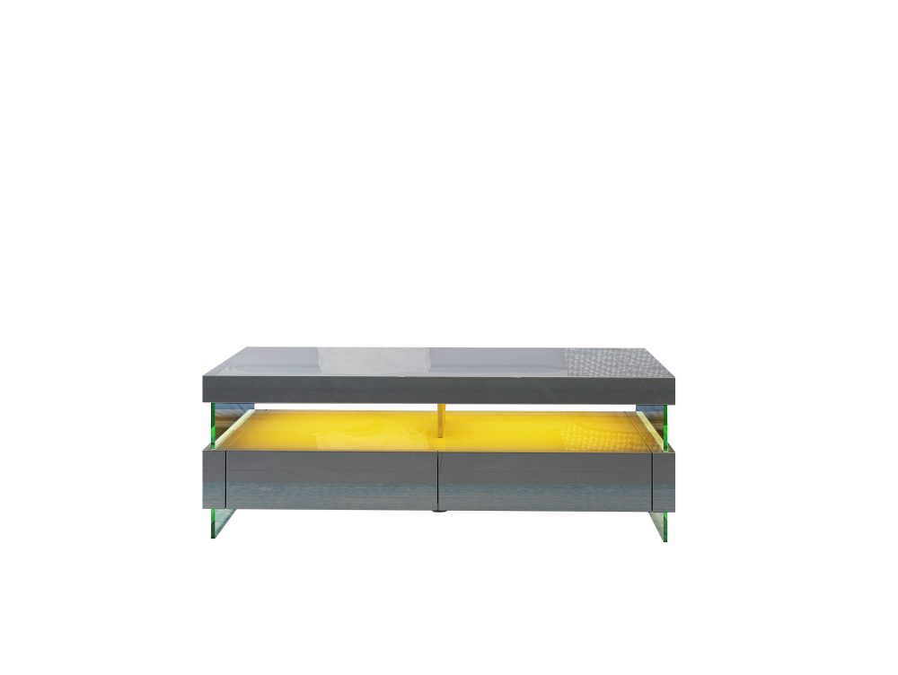 599-RIA-COFFEE TABLE WITH LED LIGHT-LIGHT GREY - Image 6