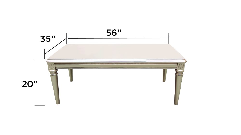 L8525-CAROLINE-COFFEE TABLE-LIGHT GREY - Image 2