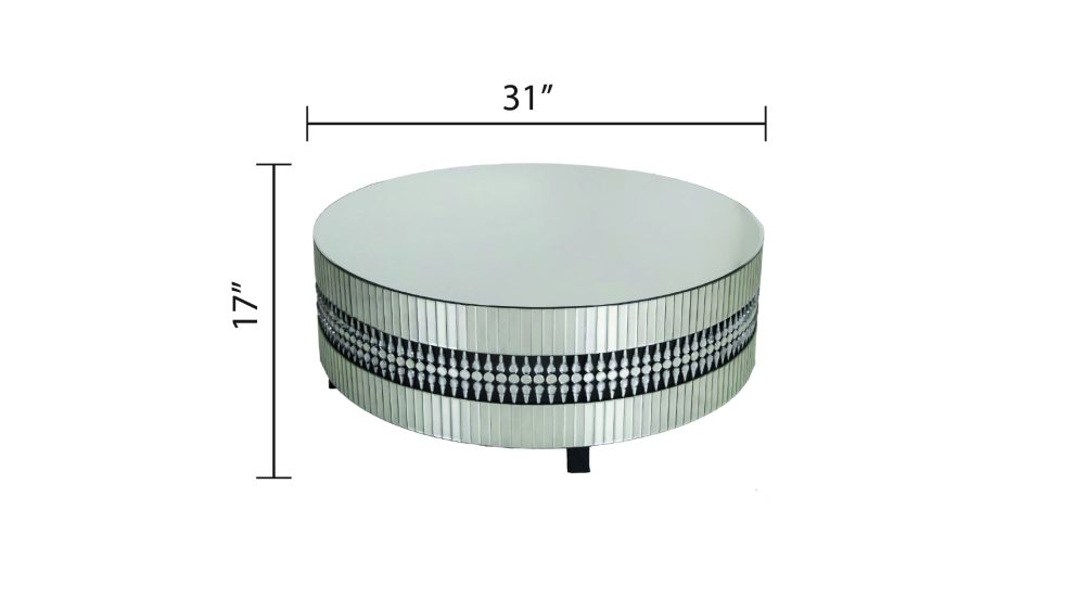 FN076-ROUND COFFEE TABLE-MIRROR - Image 3