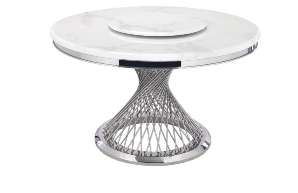 A939 With Lazy Susan Silver