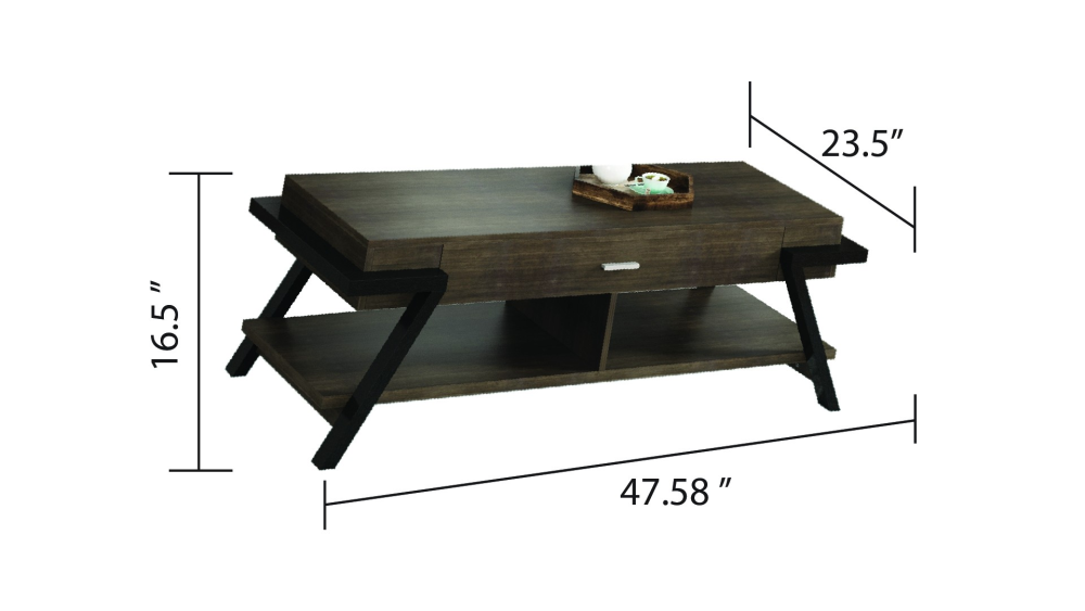 192407-ALICE-COFFEE TABLE-BROWN - Image 2